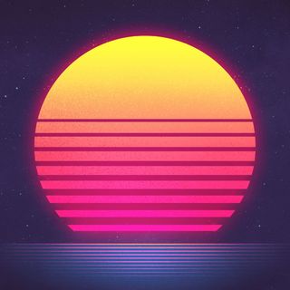 Retro 80s synthwave