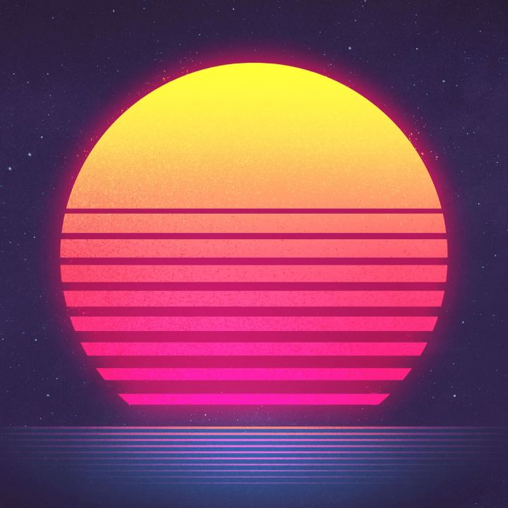 Retro 80s synthwave
